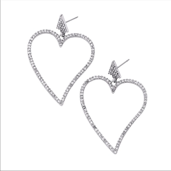 ❤️Crystal Heart Earrings❤️ - Picture 2 of 5